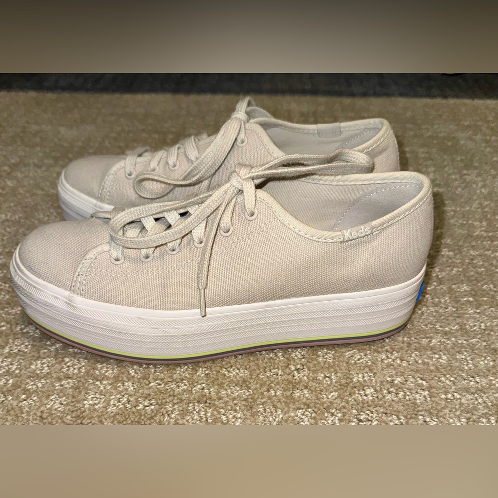 Keds Women's Beige Canvas Sneakers